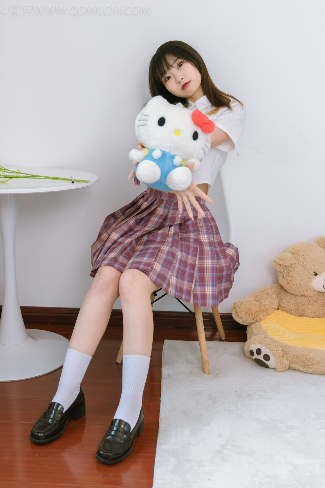 1164期：挽挽-JK制服、皮鞋、白棉袜、裸足Ji.jpg